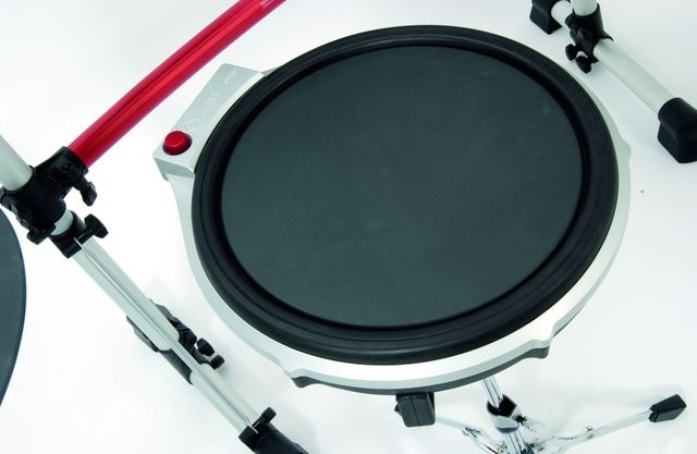 blank The RHH130 hi-hat pad mounts on a normal hat stand.